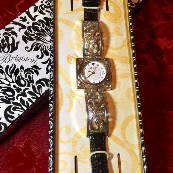Brighton Classic Leather and Silver Watch main image 4